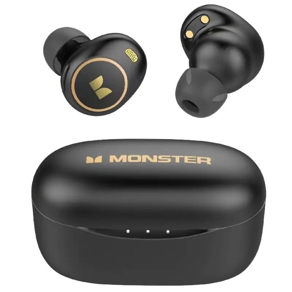 Monster Wireless Earbuds - In Ear Earbuds, Type-C Fast Charging, Clear Call